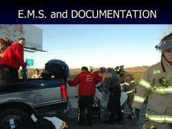 EMS and DOCUMENTATION - Clear Lake Emergency Medical Corps
