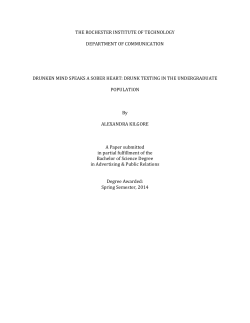 drunk texting in the underg - Rochester Institute of Technology