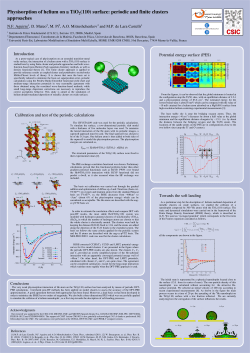 Physisorption of helium on a TiO2 (110) surface: periodic and finite