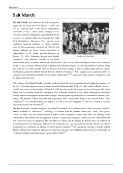 Salt March - Net Texts