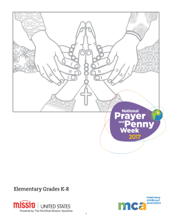 MCA Prayer and Penny Week