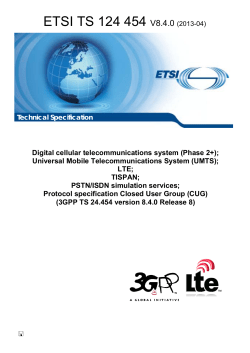 TS 124 454 - V8.4.0 - Digital cellular telecommunications system