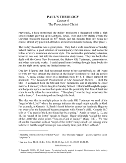 Handouts - Biblical Literacy