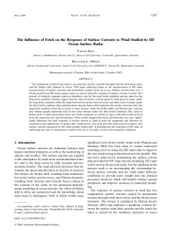 The Influence of Fetch on the Response of Surface Currents to Wind