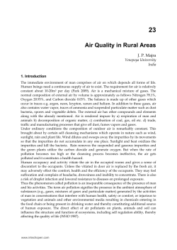 Air Quality in Rural Areas