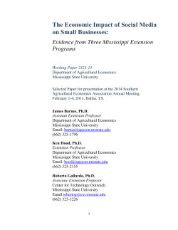 The Economic Impact of Social Media on Small