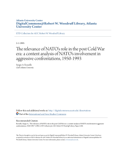 The relevance of NATO`s role in the post Cold War era: a content