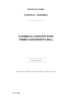 namibian constitution third amendment bill