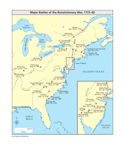 Major Battles of the Revolutionary War, 1775&ndash;82