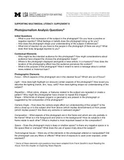 Supplement8 Photojournalism Analysis Questions