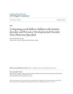 Comparing social skills in children with Autistic disorder and