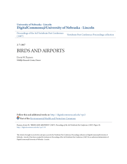 birds and airports - DigitalCommons@University of Nebraska