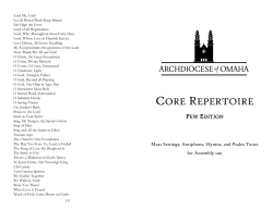 Core Repertoire Pew Edition