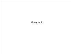 Moral luck