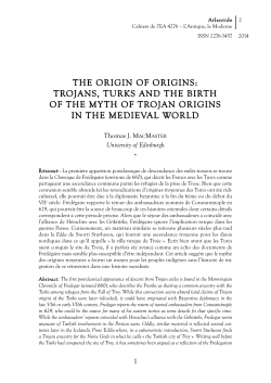 The origin of the origins : Trojans, Turks - Atlantide