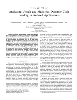 Execute This! Analyzing Unsafe and Malicious Dynamic Code