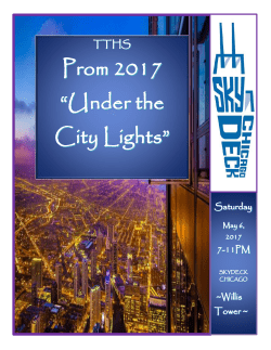 2017 Prom Packets - Thornton Township High Schools District 205