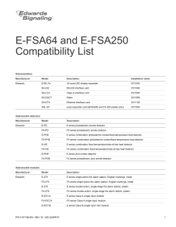 E-FSA Compatibility List