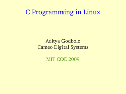C Programming in Linux