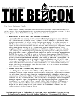 December 2013 - Seacoast School of Technology