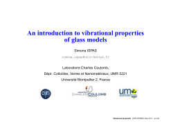 An introduction to vibrational properties of glass models