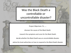 The Black Death - Fulston Manor School