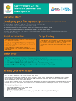 Activity sheets 23.1