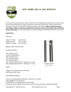 Jig Manual 80 Percent Arms - AR