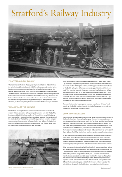 Stratford`s Railway Industry