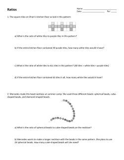 Ratios Packet