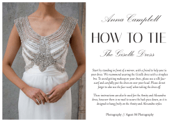 how to tie giselle - Anna Campbell Bridal
