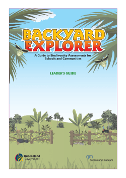 Backyard Explorer Leader`s Guide