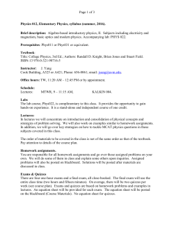 Elementary Physics II