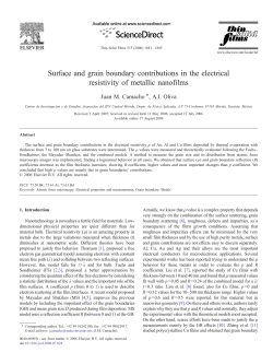 Surface and grain boundary contributions in the electrical resistivity