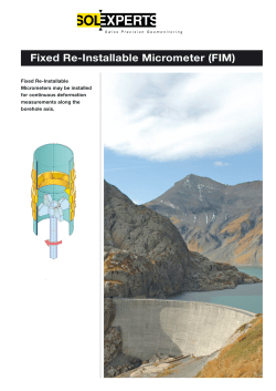 Fixed Re-Installable Micrometer (FIM)