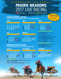 2017 live racing - Prairie Meadows