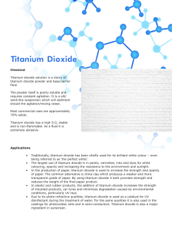 Pumping Titanium Dioxide