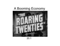 A Booming Economy