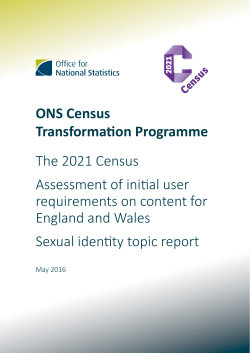 Sexual identity topic report - Office for National Statistics