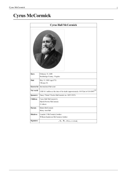Cyrus McCormick
