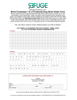 8×8 Featured Gray Brick Order Form