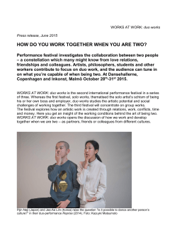 how do you work together when you are two?