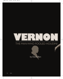 The Man Who Fooled Houdini