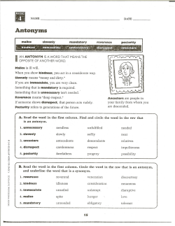 Antonyms