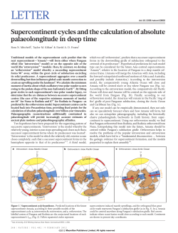 Supercontinent cycles and the calculation of absolute