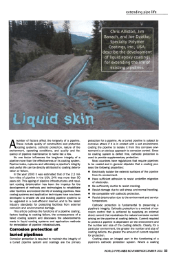 Corrosion protection of buried pipelines