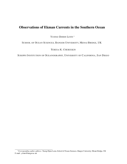 Observations of Ekman Currents in the Southern Ocean