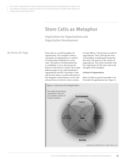 Stem Cells as Metaphor
