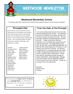 Westwood Newsletter