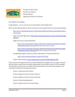 September 2014 Page 1 Georgia-Carolina Council Boy Scouts of